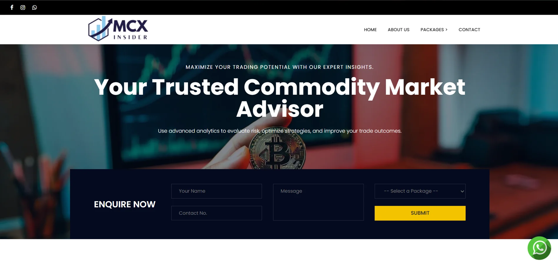 MCX Trading website development by Eka-Dra Solutions - Ekadra Solutions