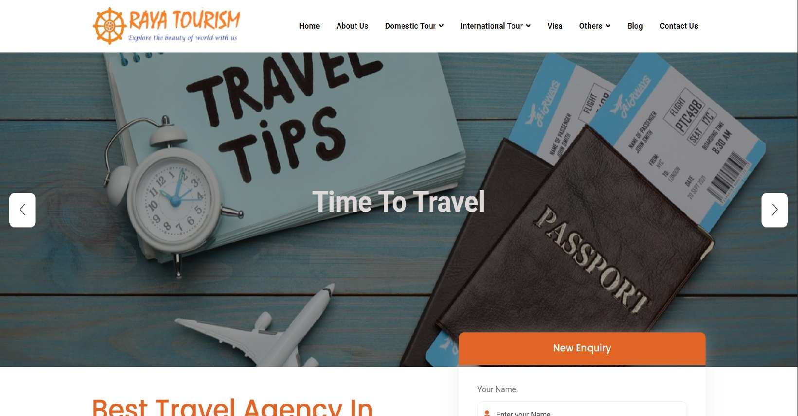 Tourism website development by Eka-Dra Solutions - Ekadra Solutions